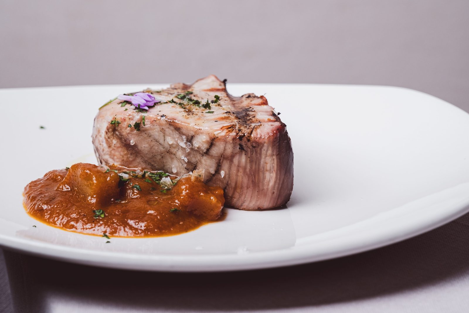 Signature dish at Finca Alfoliz